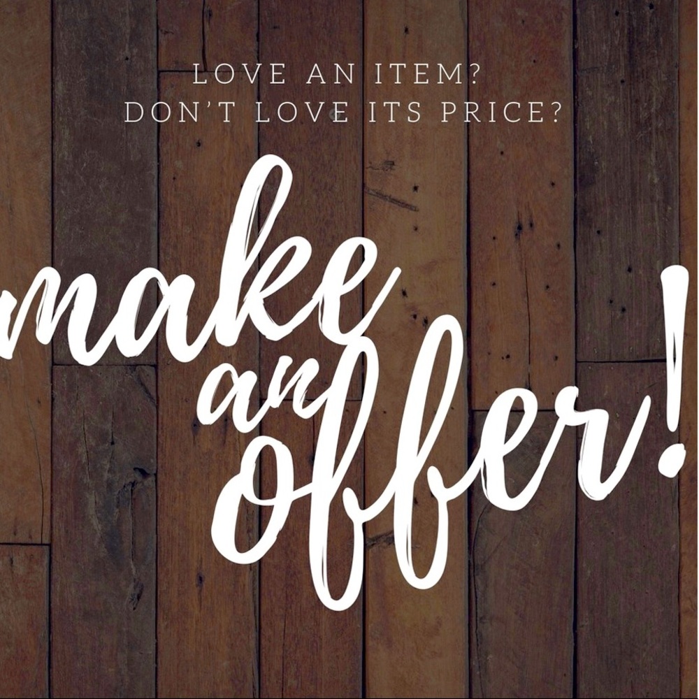 I welcome reasonable offers!